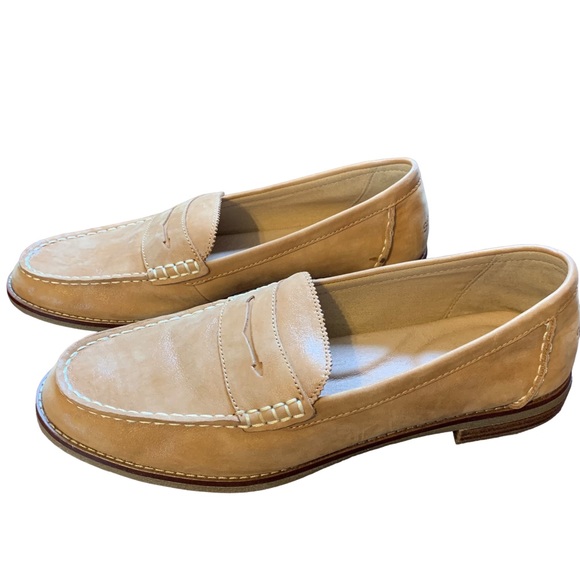 Sperry Shoes - Sperry Tan Women's Leather Seaport Penny Loafers Size 11